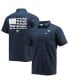 Фото #1 товара Men's Navy Dallas Cowboys Slack Tide Fish Omni-Shade Button-Up Shirt