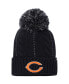 Фото #1 товара Women's '47 Navy Chicago Bears Bauble Cuffed Knit Hat with Pom