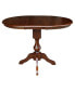 36" Round Top Pedestal Table with 12" Leaf