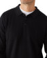 Фото #3 товара Men's Merino Wool Long-Sleeve Polo Sweater