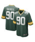 Фото #1 товара Men's Lukas Van Ness Green Green Bay Packers 2023 NFL Draft First Round Pick Game Jersey
