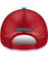 ფოტო #2 პროდუქტის Men's Scarlet, Light Blue Richard Petty Legends 9FORTY A-Frame Adjustable Trucker Hat