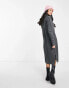 Фото #6 товара New Look knitted turtle neck midi dress in charcoal grey