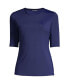 ფოტო #2 პროდუქტის Plus Size Crew Neck Rash Guard UPF 50 Swim Tee