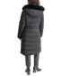 ფოტო #2 პროდუქტის Women's Faux-Fur-Trim Hooded Bibbed Puffer Coat