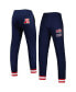 Men's Navy New England Patriots Blitz Fleece Jogger Pants