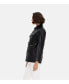 ფოტო #2 პროდუქტის Women's Leather Coat, Black