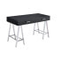 Фото #1 товара Coleen Built-In USB Port Writing Desk, High Gloss & Chrome Finish