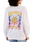 ფოტო #2 პროდუქტის Juniors' Long-Sleeve Crewneck Sun Graphic Sweatshirt