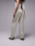 Topshop co-ord straight tailored trouser in light sand