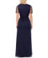 Фото #2 товара Petite Embellished V-Neck Fit & Flare Gown
