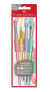 FABER-CASTELL 481620 - Brush set - Synthetic - Pink,Purple,Green,Yellow - 4 pc(s)