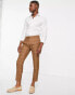 Фото #4 товара Gianni Feraud skinny cropped suit trousers in brown check