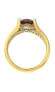 ფოტო #2 პროდუქტის Suzy Levian Sterling Silver Cubic Zirconia Bridal Ring