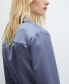 ფოტო #5 პროდუქტის Women's Satin Shirt Dress