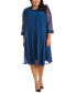 ფოტო #1 პროდუქტის Plus-Size Embellished Dress & Jacket Set