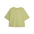 Puma Infuse Relaxed Crew Neck Short Sleeve T-Shirt Womens Green Casual Tops 6214