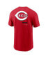 Men's Red Cincinnati Reds Over the Shoulder T-shirt