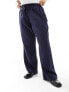 4th & Reckless Plus exclusive tailored drawstring straight leg trousers co-ord in navy