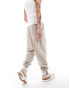 Фото #2 товара ASOS DESIGN oversized joggers with seam detail in washed beige