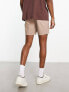 Фото #1 товара ASOS DESIGN slim chino shorts in mid length in brown