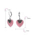 Фото #4 товара Boho Bali Style Scroll Filigree Pink Rhodochrosite Gemstone Heart Shaped Dangling Earrings For Women Oxidized .925 Sterling Silver Lever back