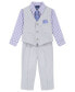 Фото #1 товара Baby Boys Oxford Vest Set