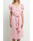 Women's Linen Dress with Tie