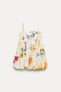Фото #5 товара Платье объемного кроя из ткани с принтом — zw collection ZARA