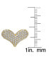 ფოტო #3 პროდუქტის Cubic Zirconia Heart Stud Earring