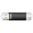 Фото #7 товара Hama Laeta Twin - 16GB - 16 GB - USB Type-A / Micro-USB - 3.2 Gen 1 (3.1 Gen 1) - 45 MB/s - Cap - Black
