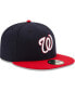 ფოტო #3 პროდუქტის Men's Washington Nationals Alternate Authentic Collection On-Field 59FIFTY Fitted Hat