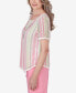 Фото #3 товара Women's Miami Beach Vertical Striped Top with Necklace