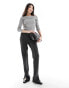 Stradivarius bardot top in grey grau, XS - фото #4