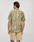 ფოტო #5 პროდუქტის Men's Regular-Fit Leaf-Print Shirt