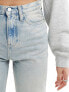 Фото #3 товара Calvin Klein Jeans high rise straight jeans in light wash