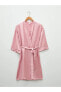 Фото #6 товара Пижама LCW DREAM Crossover Neck Printed Satin Robe