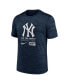 Фото #2 товара Men's Navy New York Yankees Large Logo Velocity T-Shirt