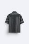 Striped cotton - linen shirt