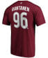 ფოტო #3 პროდუქტის Men's Mikko Rantanen Burgundy Colorado Avalanche Team Authentic Stack Name and Number T-shirt