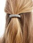 Pieces bride to be silver diamante ponytail hair clip in silver