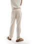 Фото #3 товара Jack & Jones linen mix chino in cream