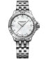 ფოტო #1 პროდუქტის Women's Swiss Tango Diamond-Accent Stainless Steel Bracelet Watch 30mm