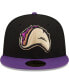 Men's Black/Purple Fresno Grizzlies Tacos Theme Night 59FIFTY Fitted Hat Черный, 8.0 - фото #3