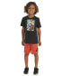 ფოტო #8 პროდუქტის Toddler & Little Boys Essential T-Shirt & Shorts, 2 Piece Set