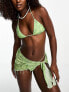 Фото #3 товара Motel pami bikini top in paisley abstract green