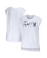 ფოტო #2 პროდუქტის Women's White Seattle Kraken Greetings From Muscle T-shirt