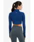 ფოტო #3 პროდუქტის Women's UPF 50+ Sun Protective Full Zip Crop Top