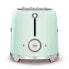 Фото #9 товара SMEG toaster TSF01PGEU (Pastel Green), 2 slice(s), Green, Steel, Buttons, Level, Rotary, China, 950 W