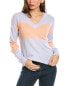 Фото #1 товара Forte Cashmere Gathered Sleeve V-Neck Cashmere Sweater Women's